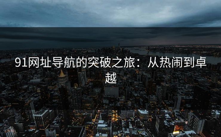 91网址导航的突破之旅：从热闹到卓越